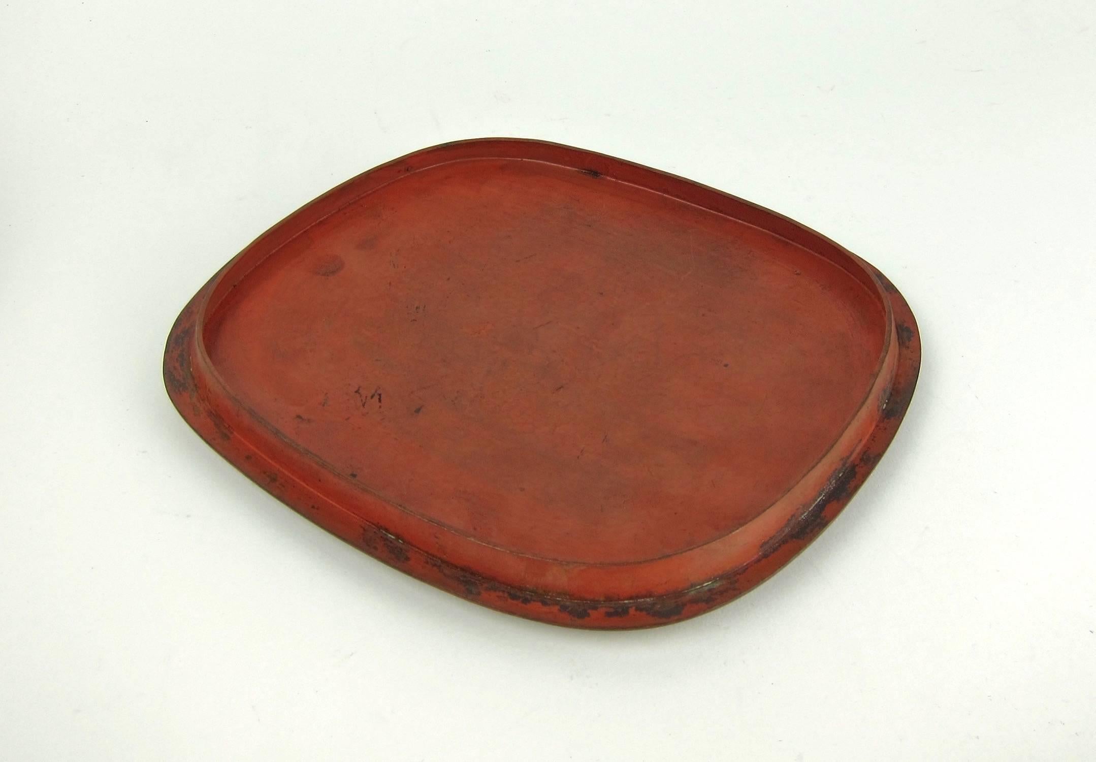 Copper American Arts & Crafts Covered Metal Box with Red Patina by Marie Zimmermann For Sale