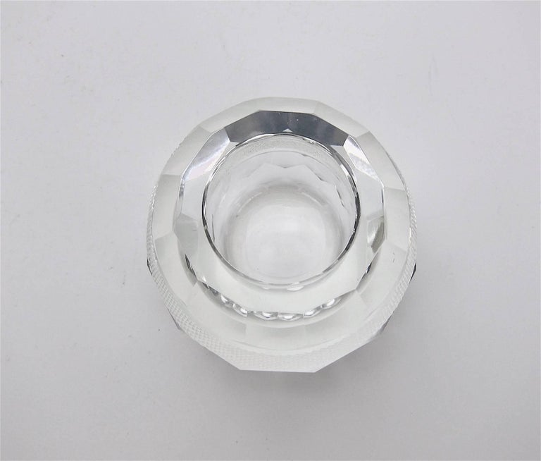 Vintage Crystal Match Holder with Striker at 1stdibs