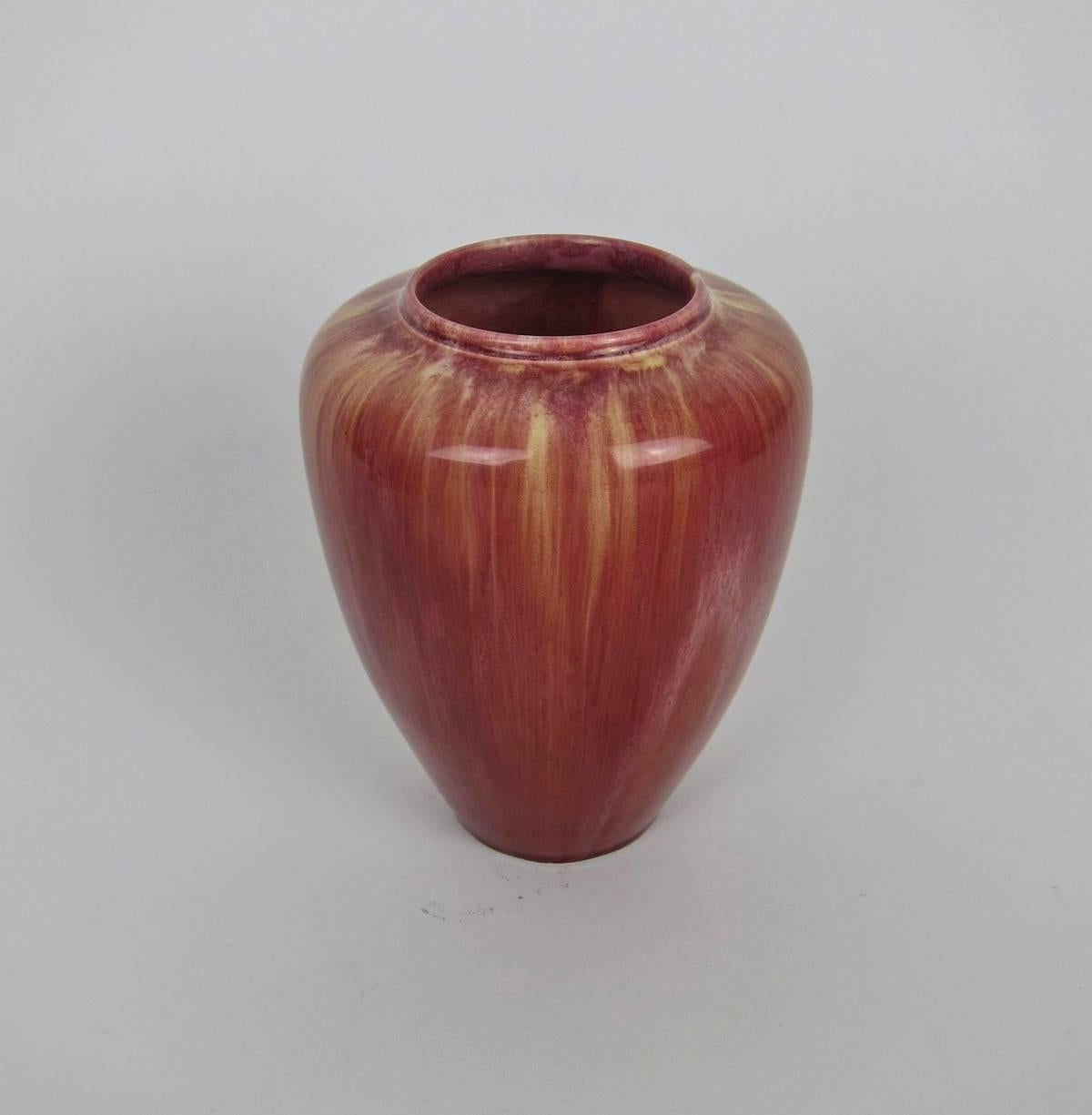 Antique English Pilkington Art Pottery Vase Marked 1907 In Good Condition In Los Angeles, CA