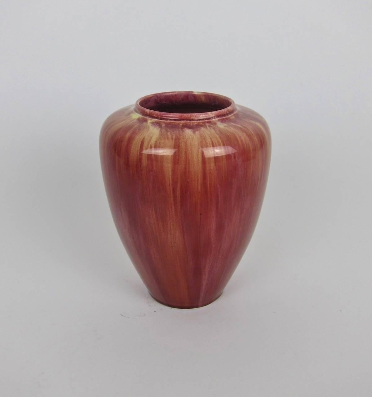 Glazed Antique English Pilkington Art Pottery Vase Marked 1907