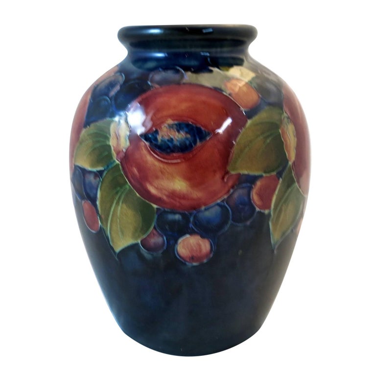 Vintage Moorcroft Pottery Pomegranate Vase For Sale At 1stdibs