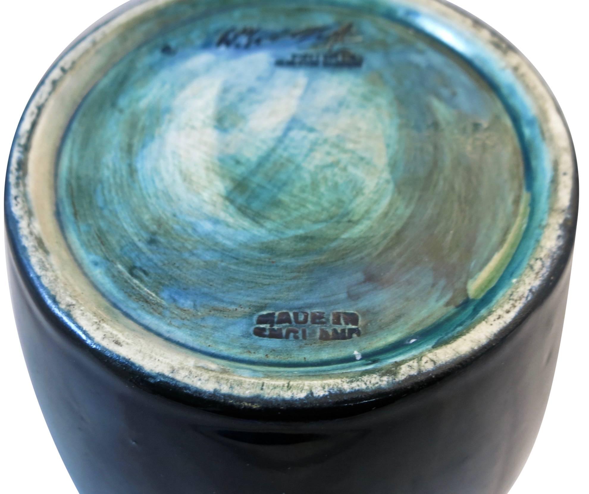 Vintage Moorcroft Pottery Pomegranate Vase For Sale at 1stDibs