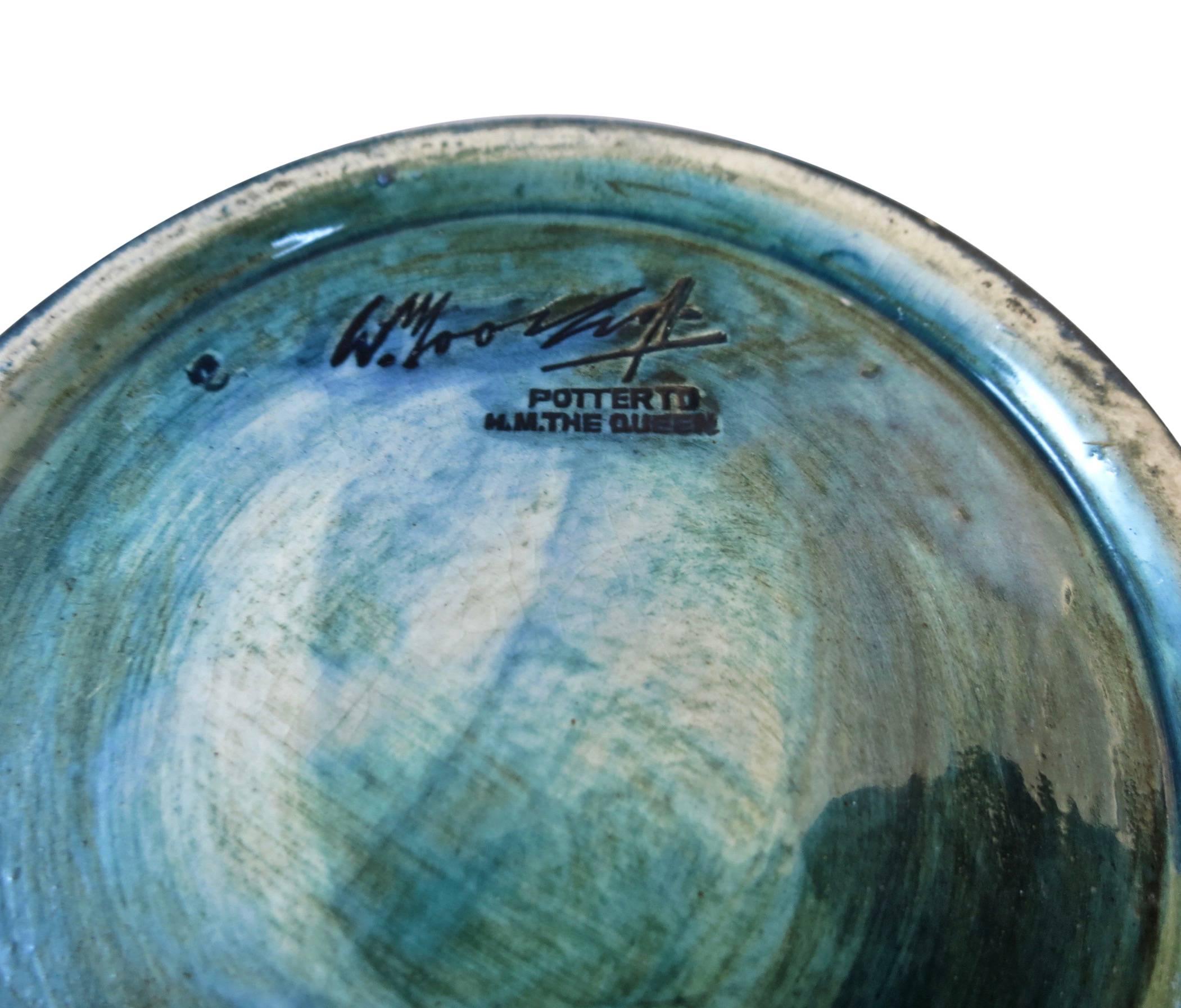 Vintage Moorcroft Pottery Pomegranate Vase For Sale at 1stDibs