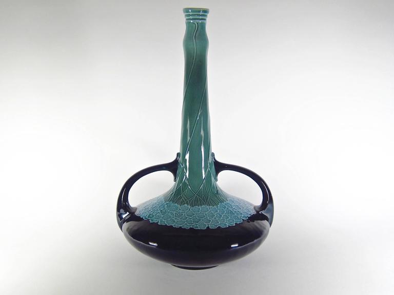Art Nouveau Vase from Villeroy and Boch Mettlach, Marked 1904 at 1stdibs