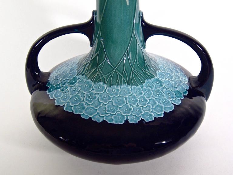 Art Nouveau Vase from Villeroy and Boch Mettlach, Marked 1904 at 1stdibs