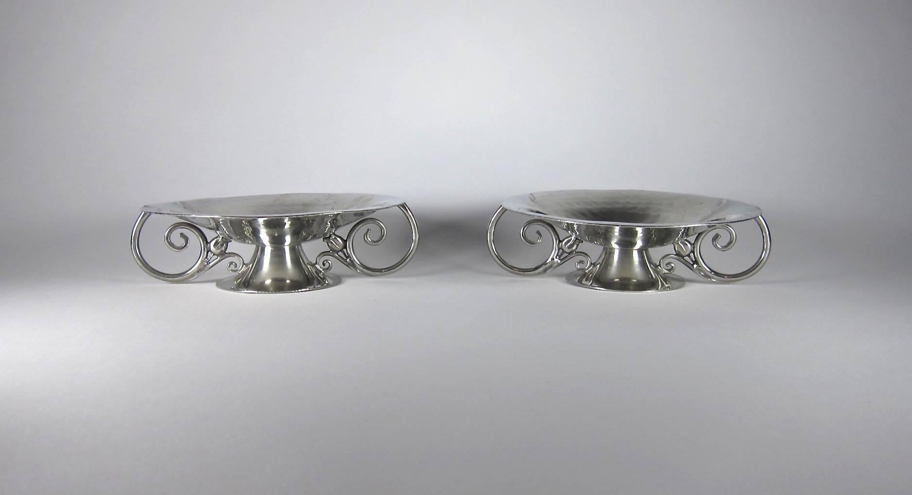 Arts and Crafts Serge Nekrassoff Reversible Candle Holder / Tazza Pair