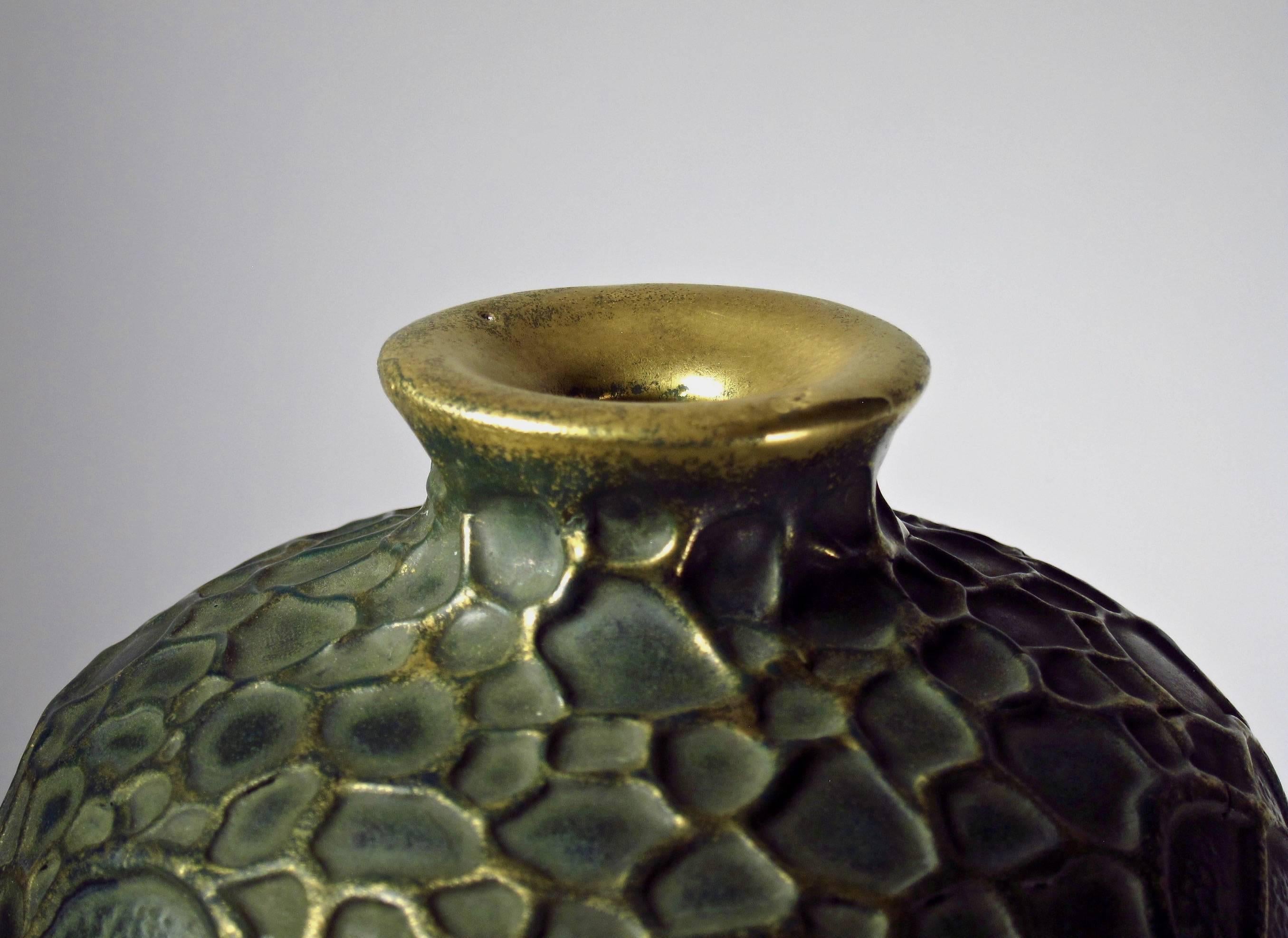 Amphora Gres Bijou Dornenkrone Vase by Riessner, Stellmacher & Kessel, 1904-05 1