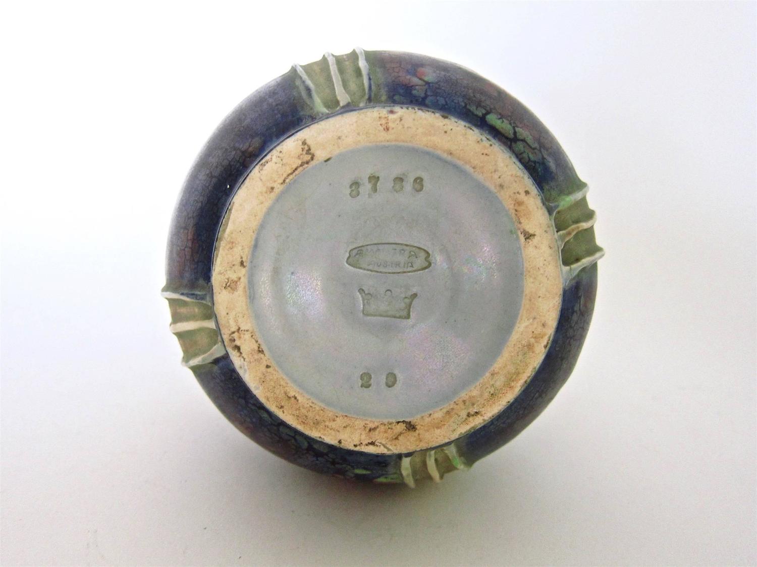 Amphora Pottery Art Nouveau "Confetti" Vase, RStK of Turn Teplitz, 1901