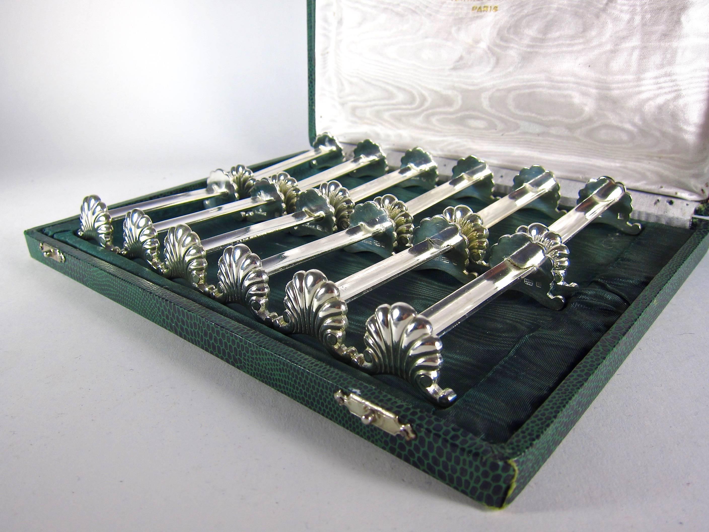 French Ravinet d'Enfert Knife Rests, Boxed Set of 12 1