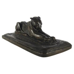 Marie Zimmermann - Lions en bronze coulé par Roman Bronze Works
