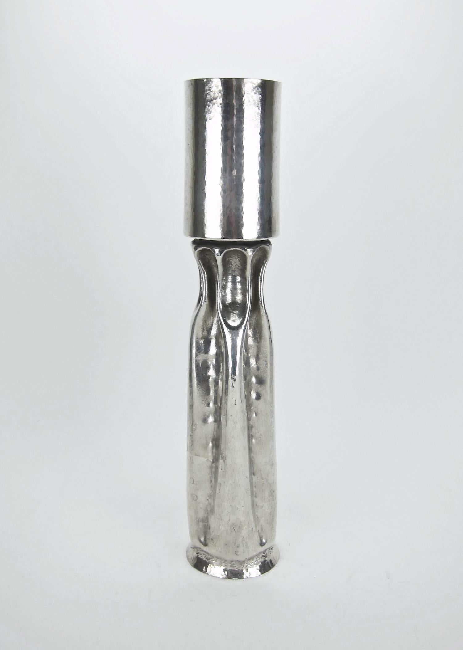 Large Thomas Markusen Vintage Silvered Candleholder 1