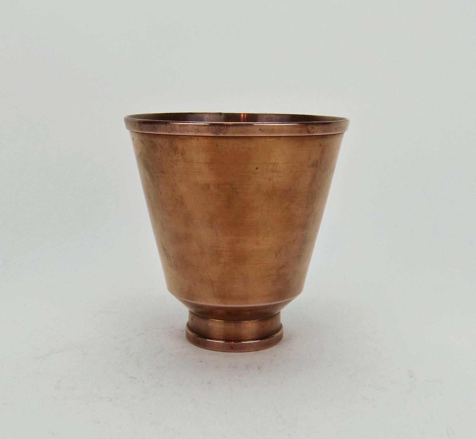 Arts and Crafts American Arts & Crafts Copper Vase by Marie Zimmermann For Sale
