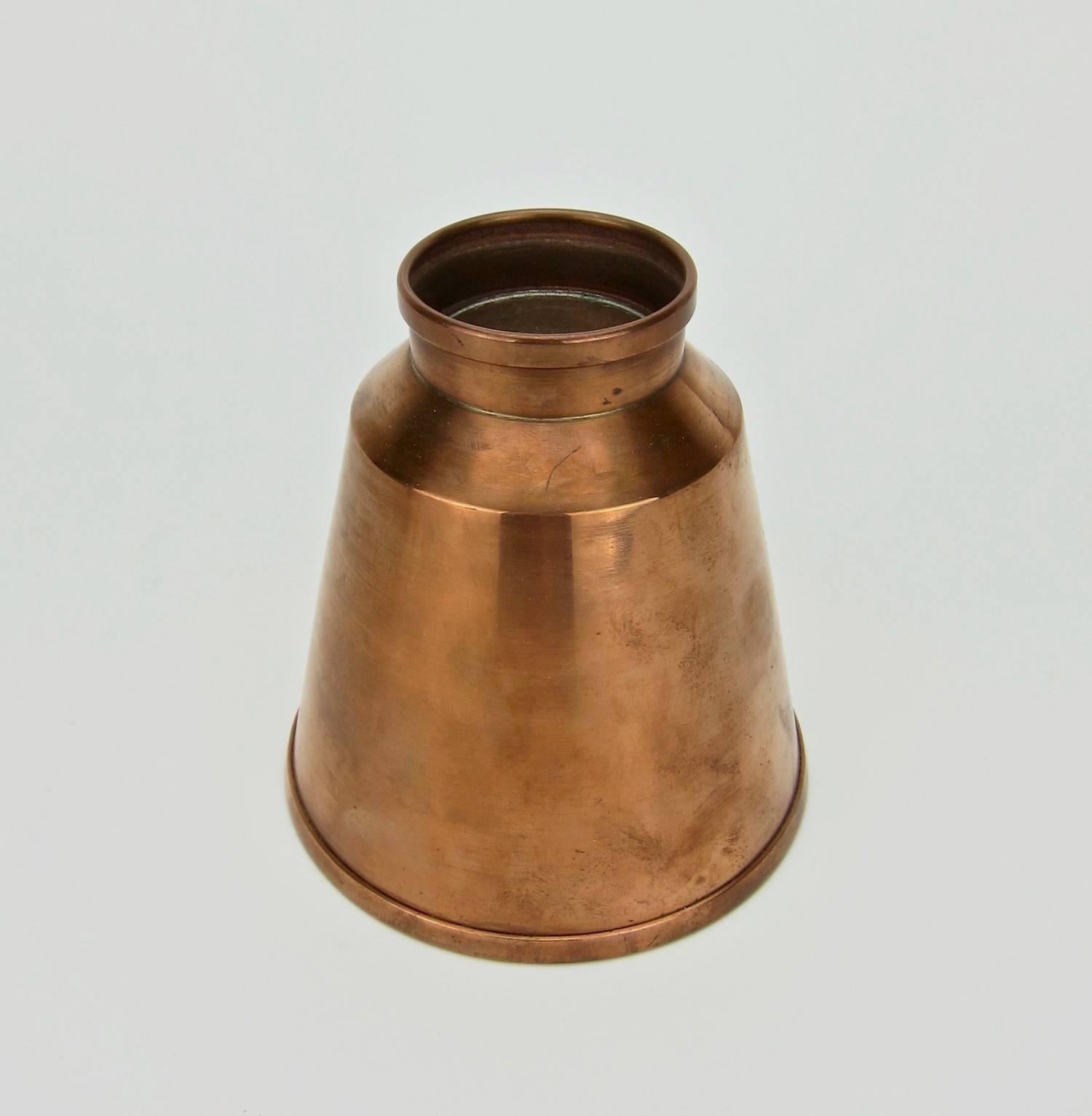 20th Century American Arts & Crafts Copper Vase by Marie Zimmermann For Sale