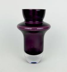 Large Marquis by Waterford Amethyst Crystal Vase