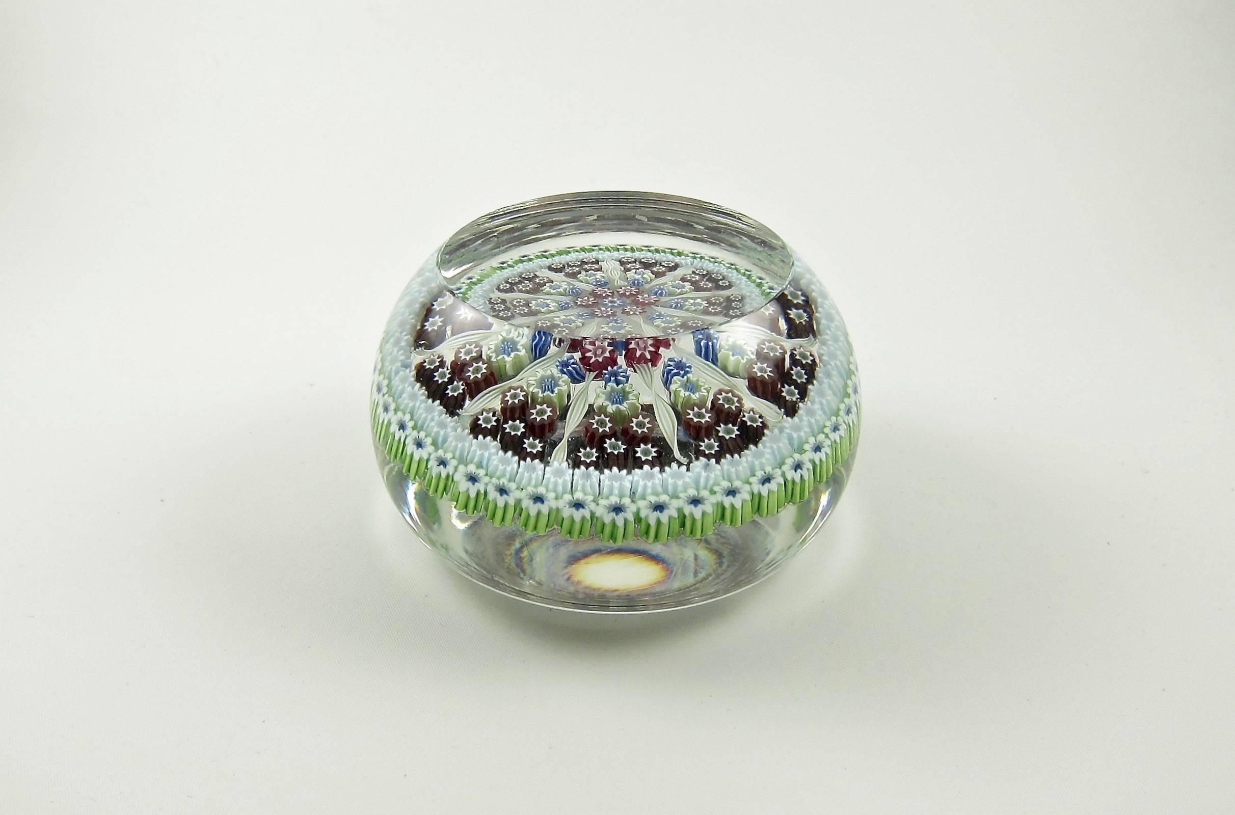 Perthshire Limited Edition Millefiori Studio Glass Paperweight, 1976-1978 1