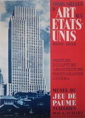 MoMA 1st International American Art Exhibition Poster, Mourlot Lithograph, 1938