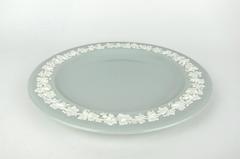 Wedgwood Embossed Queen's Ware Set of Six Large Chargers or Serving Plates