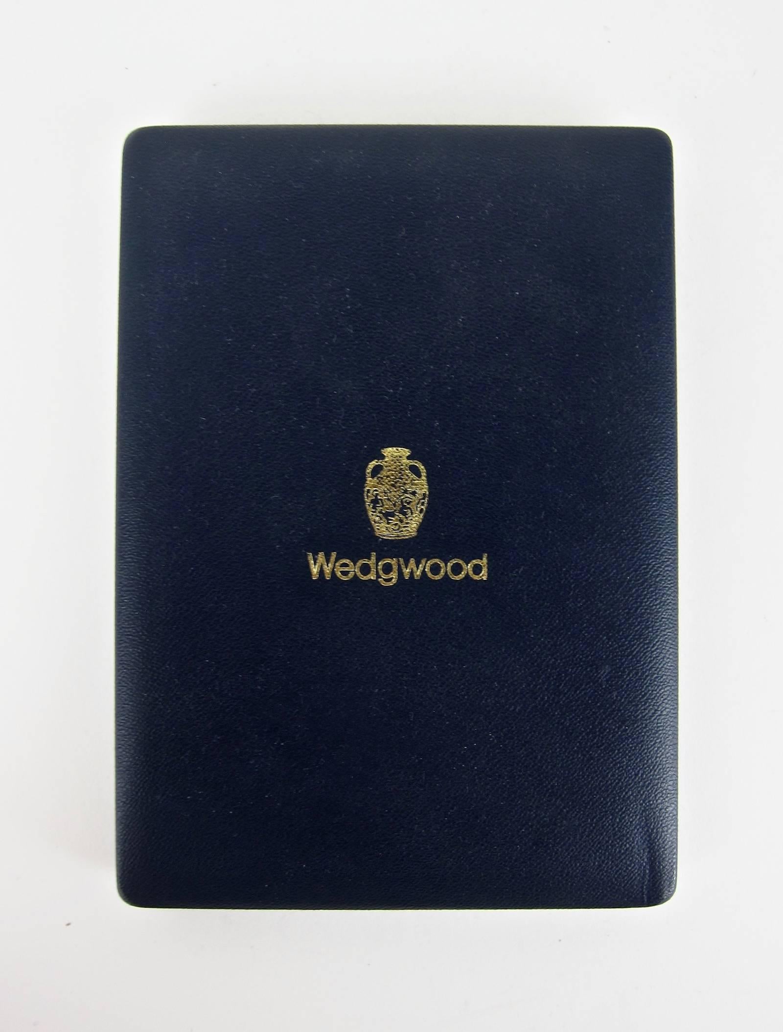 20th Century Wedgwood Beethoven Black Basalt Portrait Medallion in Original Box