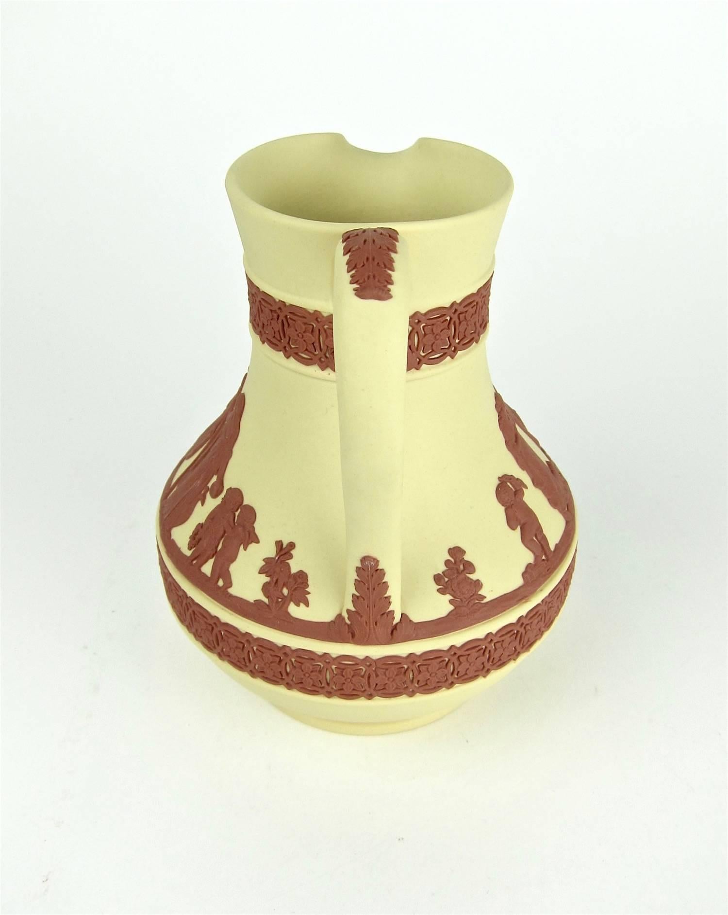 20th Century Vintage Wedgwood Jasper Ware Etruscan Jug, Bud and Potpourri Vase Collection
