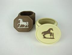 Two Wedgwood George Stubbs Equestrian Jasper Boxes