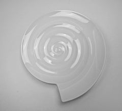 Nick Munro White Modernist Spiral Vide Poche for Wedgwood