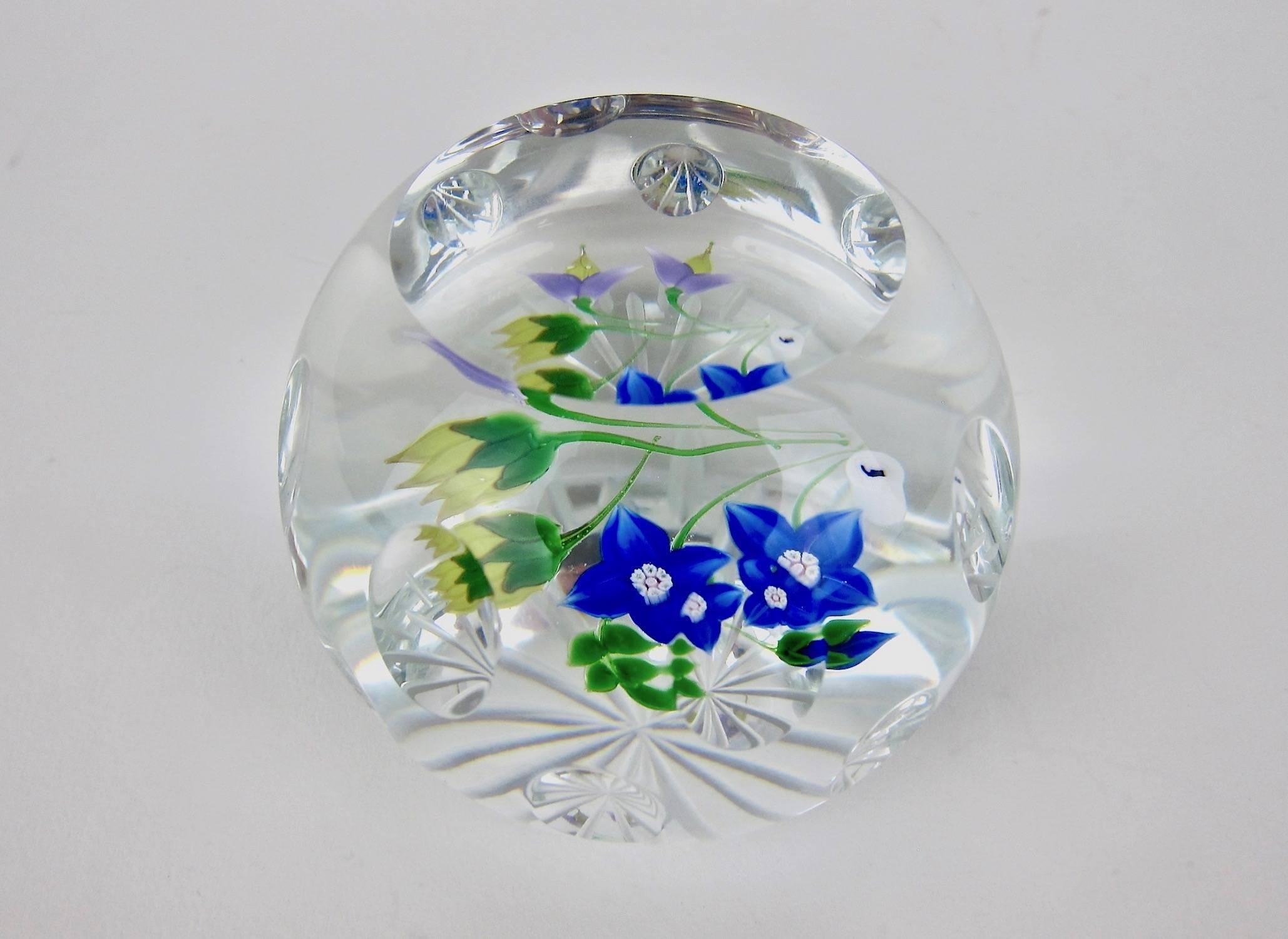 Scottish Vintage Whitefriars Studio Glass Paperweight Summer Bouquet LE of 250