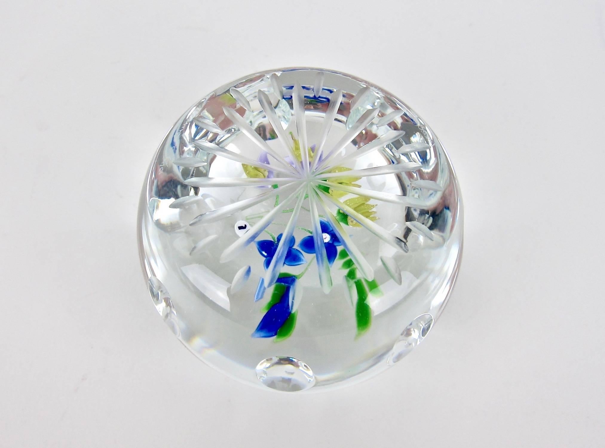 20th Century Vintage Whitefriars Studio Glass Paperweight Summer Bouquet LE of 250