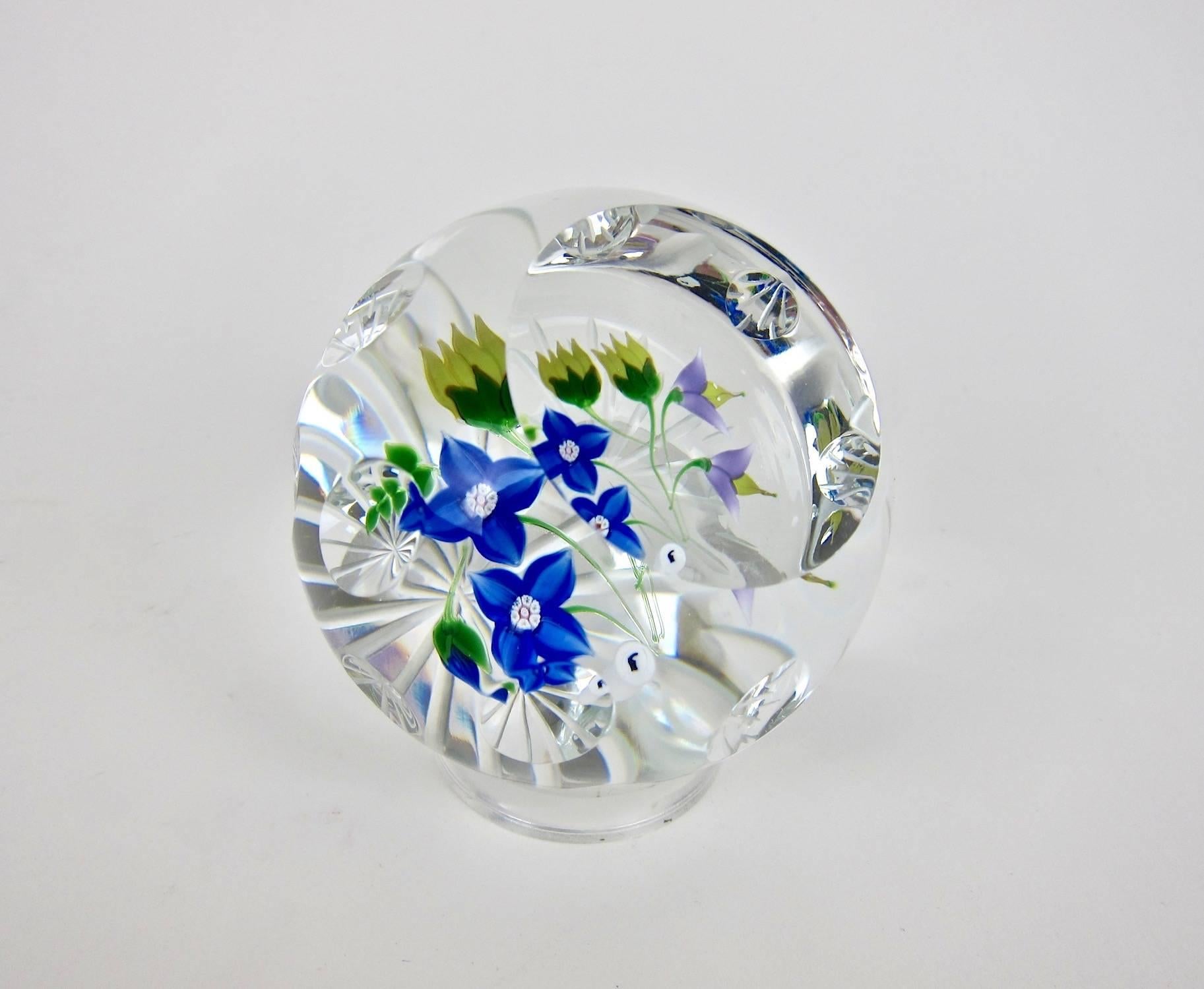 Hand-Crafted Vintage Whitefriars Studio Glass Paperweight Summer Bouquet LE of 250