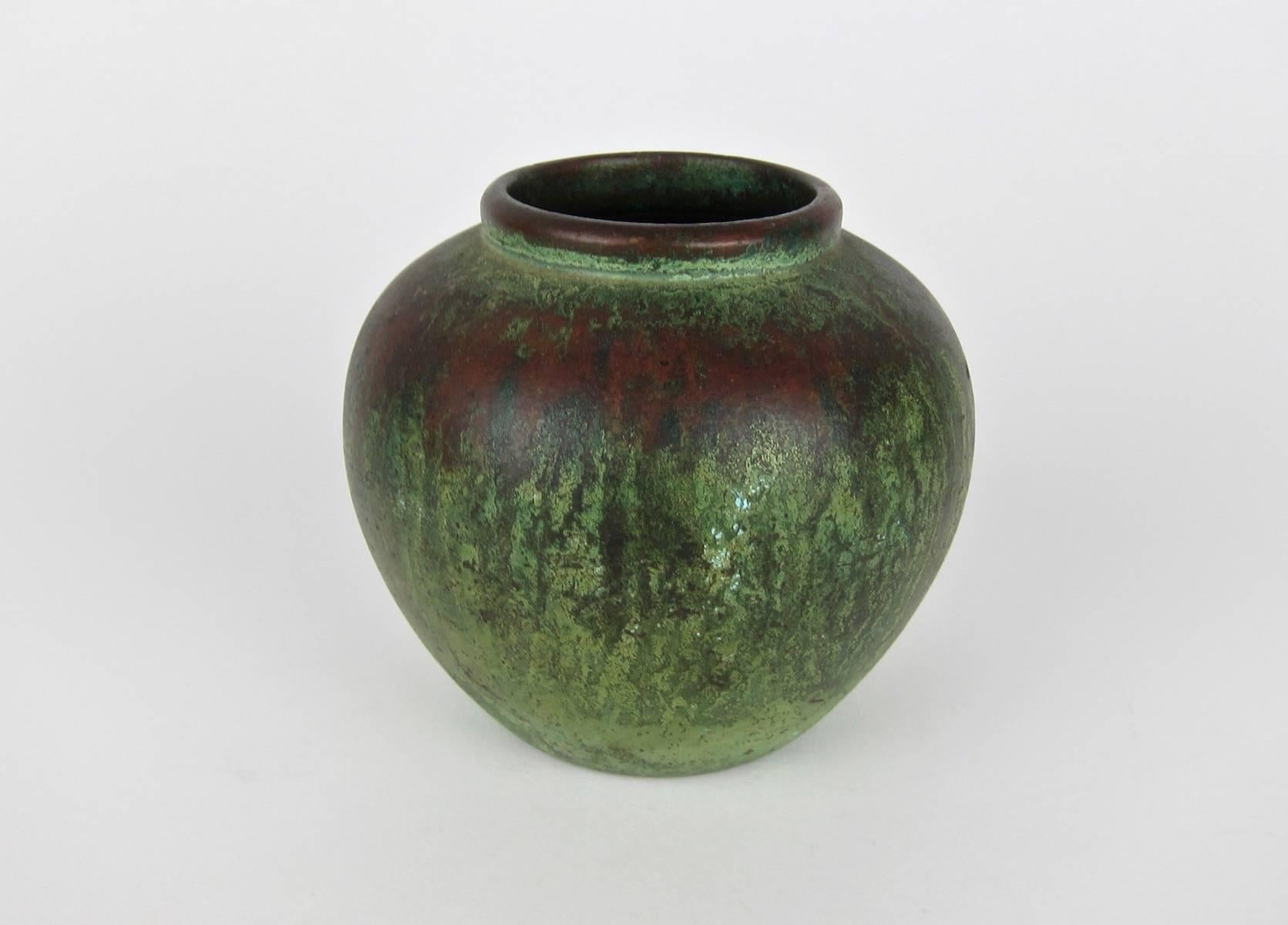 Charles Walter Clewell Copper Clad Art Pottery Vase In Good Condition In Los Angeles, CA