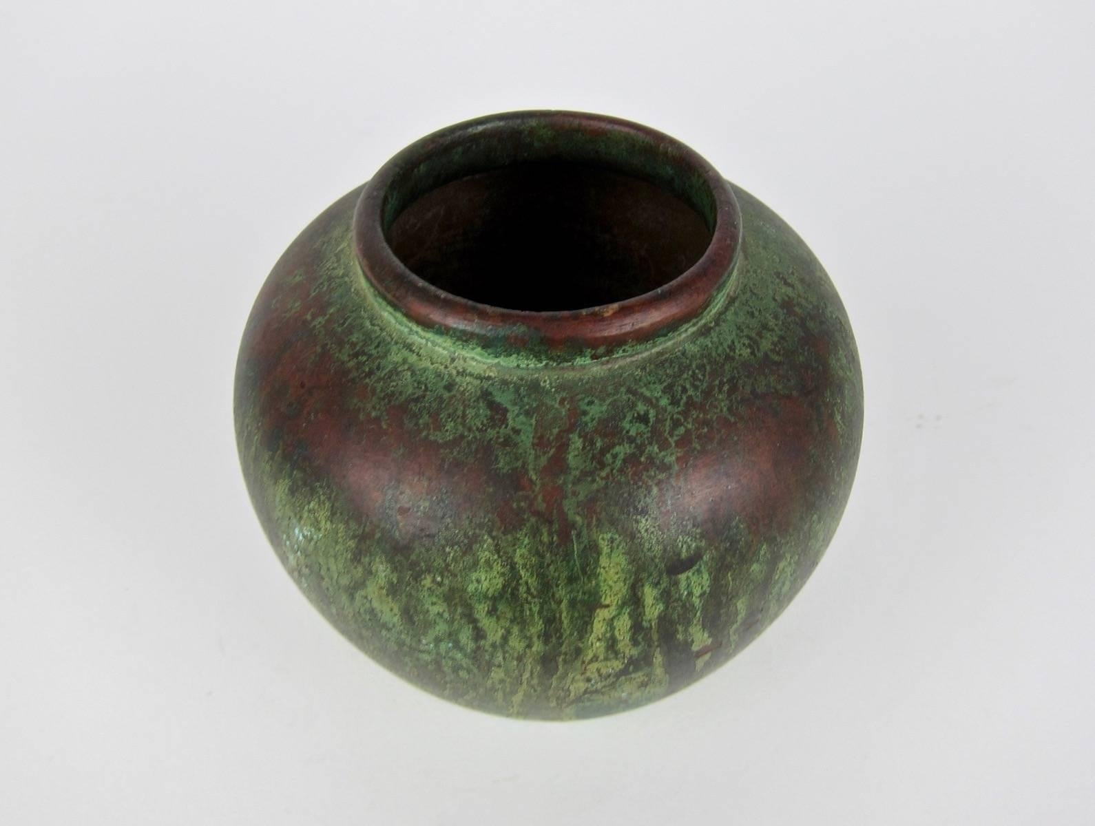 20th Century Charles Walter Clewell Copper Clad Art Pottery Vase