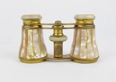 Antique Balland of Paris French Opera Glasses with Leather Case