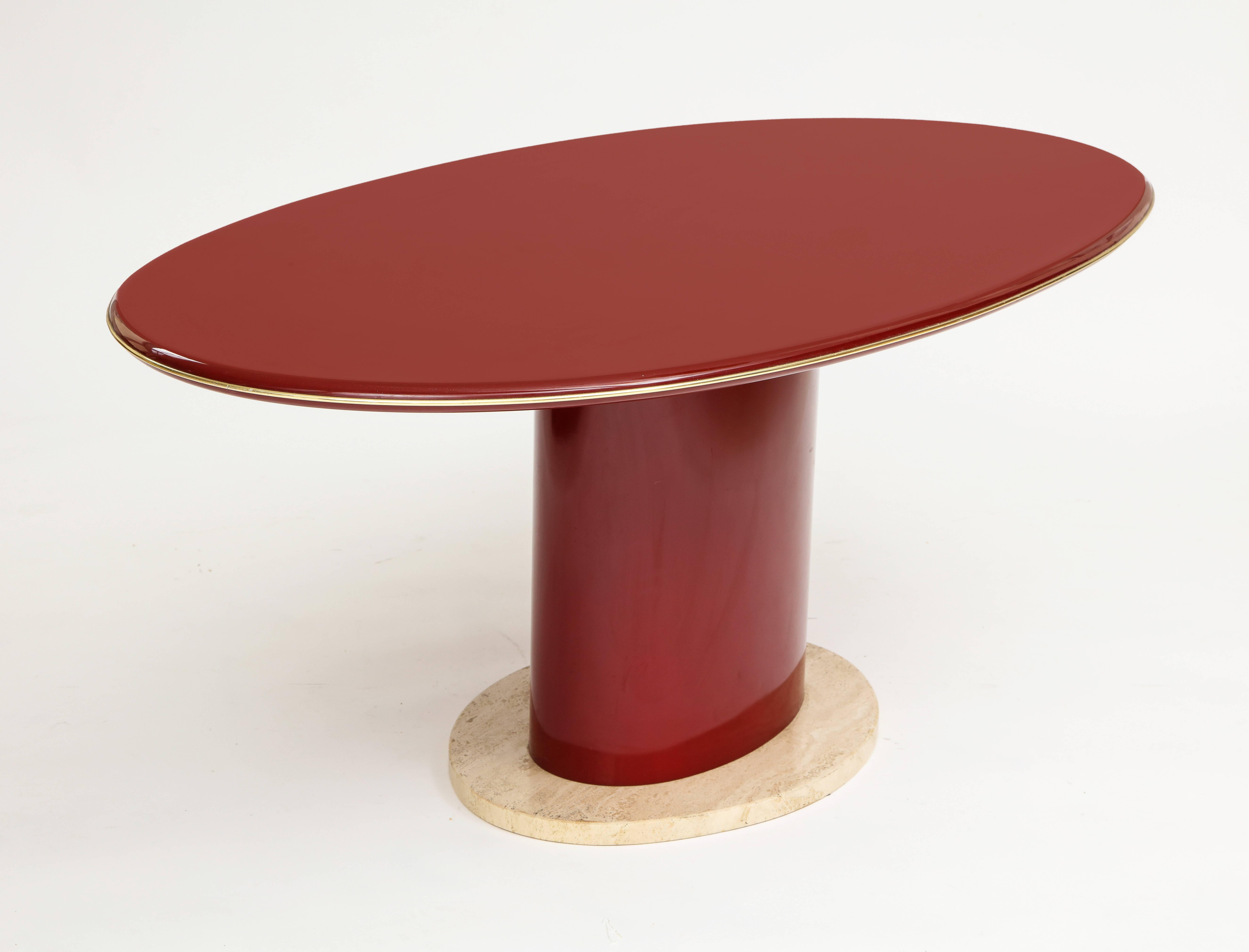 red lacquer dining table