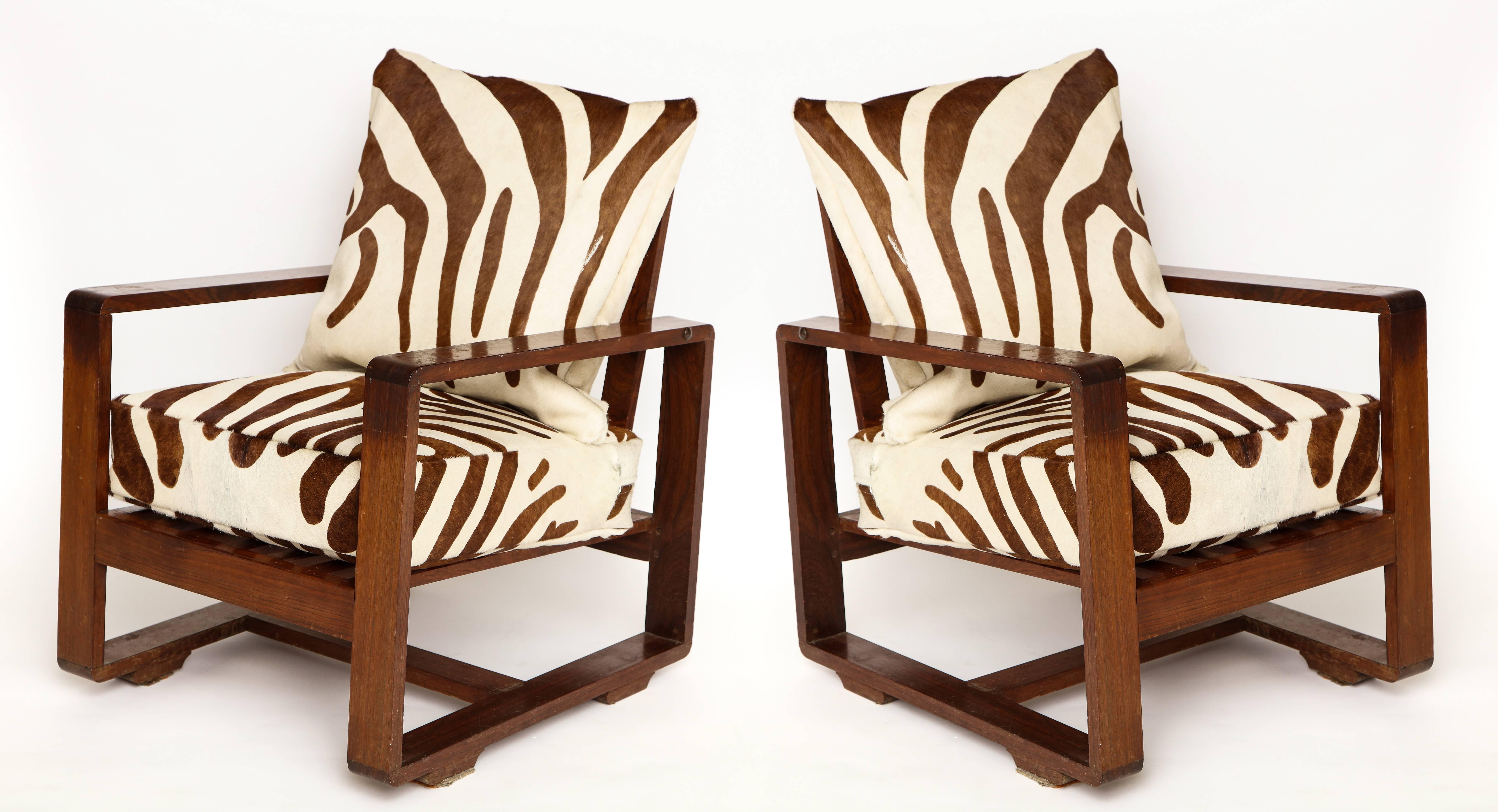 Sornay Attr. Fauteuils de salon Art déco en bois de rose, France, années 1930-1940, milieu du siècle Bon état - En vente à New York, NY