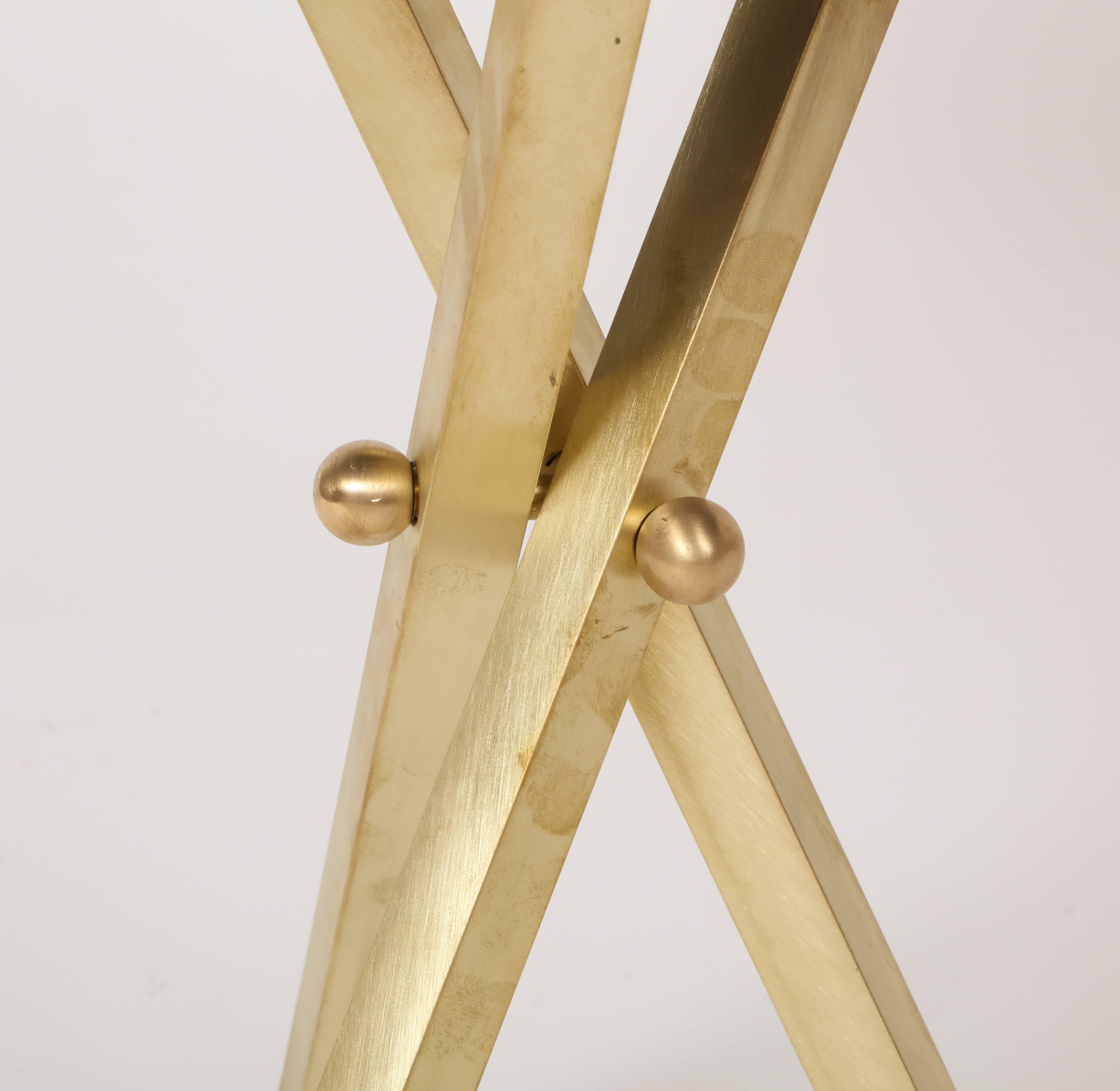 Mid-Century Modern Fornasetti Butterfly Table with Brass Base 1950, 1970 Midcentury Italian