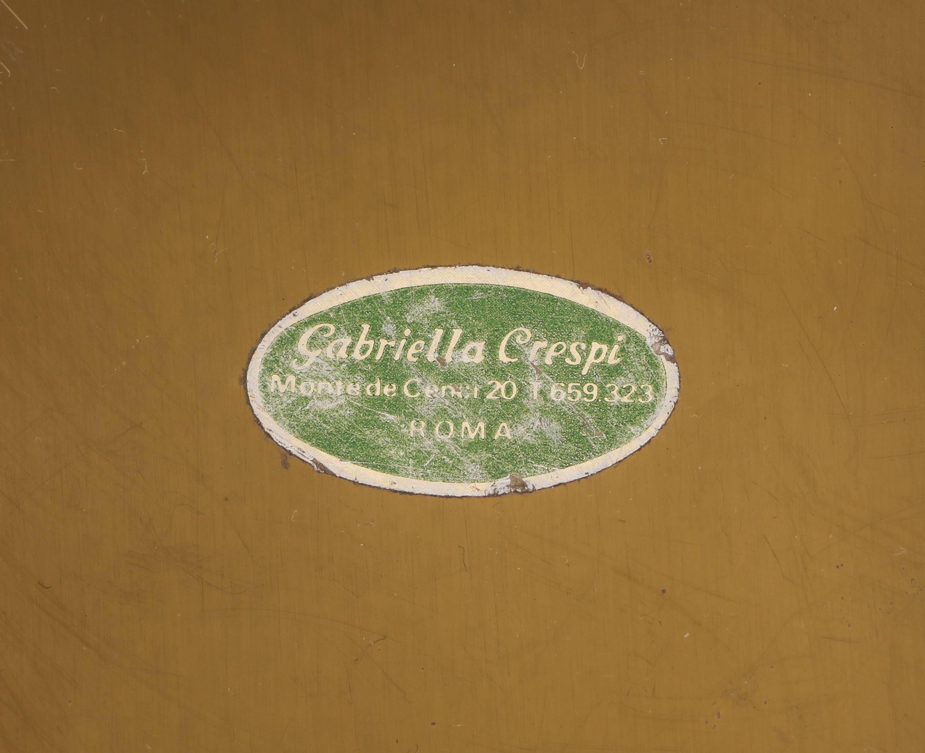 Gabriella Crespi Brass Pill Cigarette Card Box Italian, 1970s For Sale 2