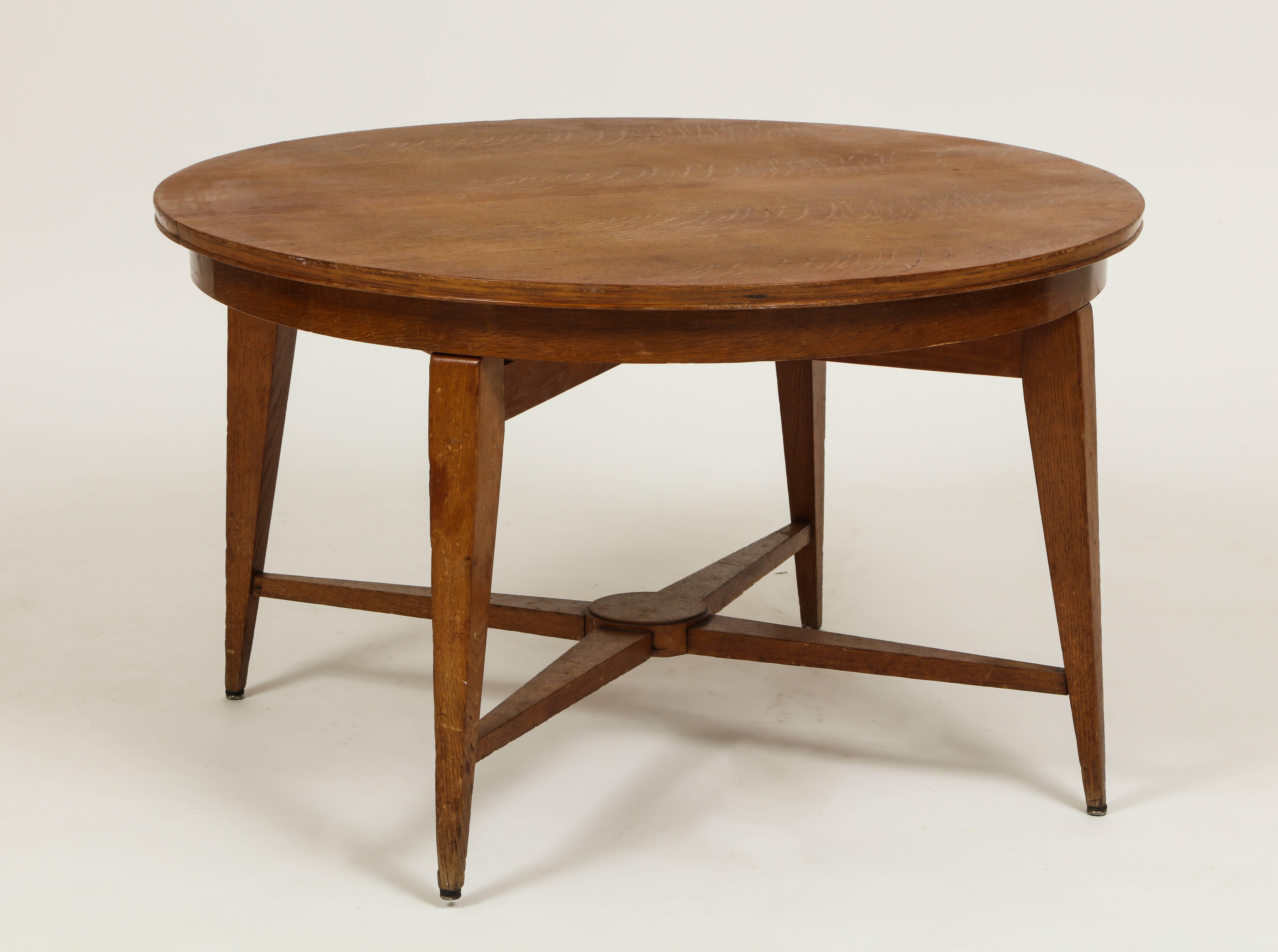Marcel Gascoin 1950er Jahre Wood Coffee Modular Library Table, Midcentury, Frankreich (Moderne der Mitte des Jahrhunderts)