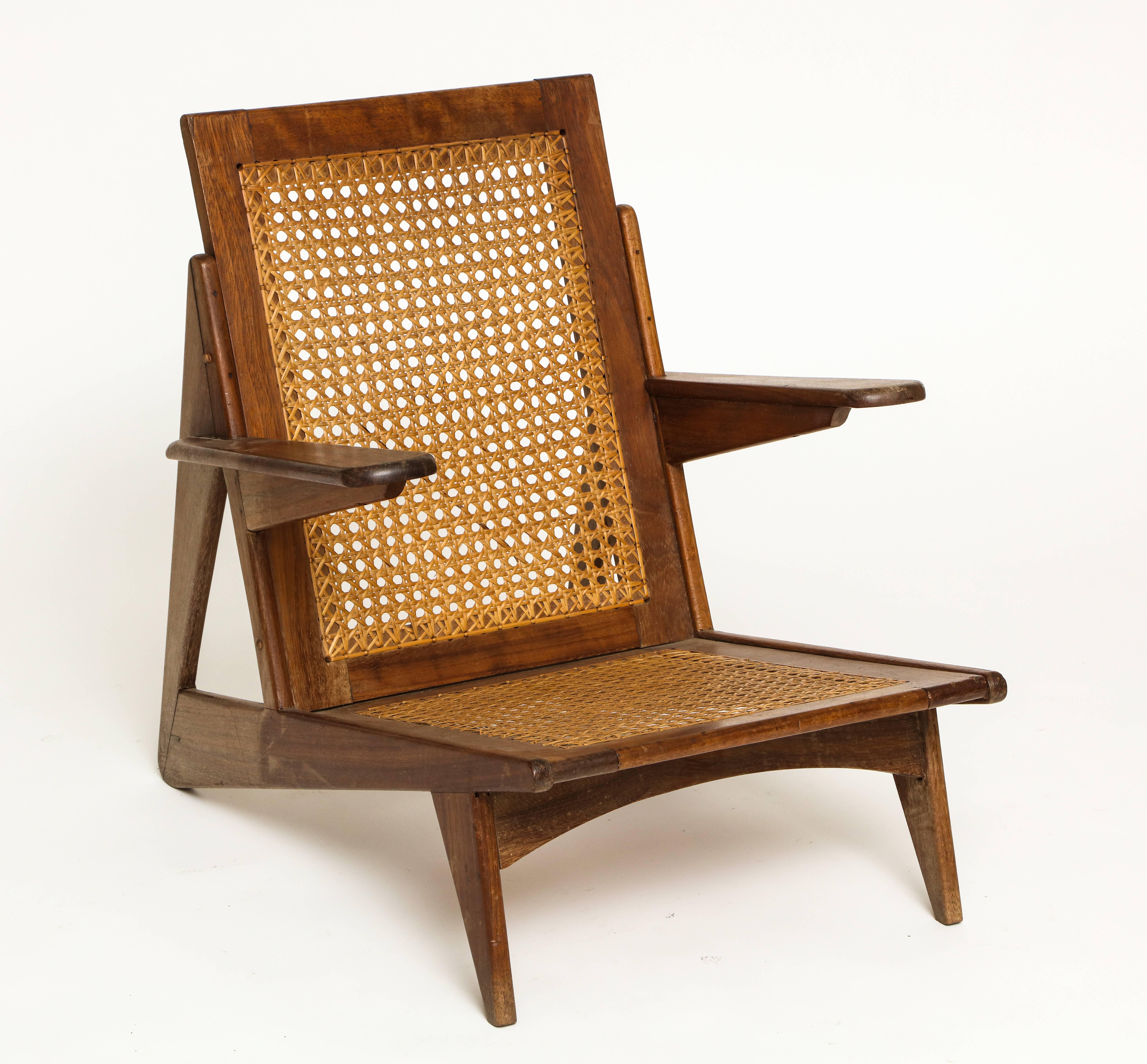 mid century cane chair