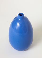 Primavera Ceramic Purple Blue Vase, France, 1930s