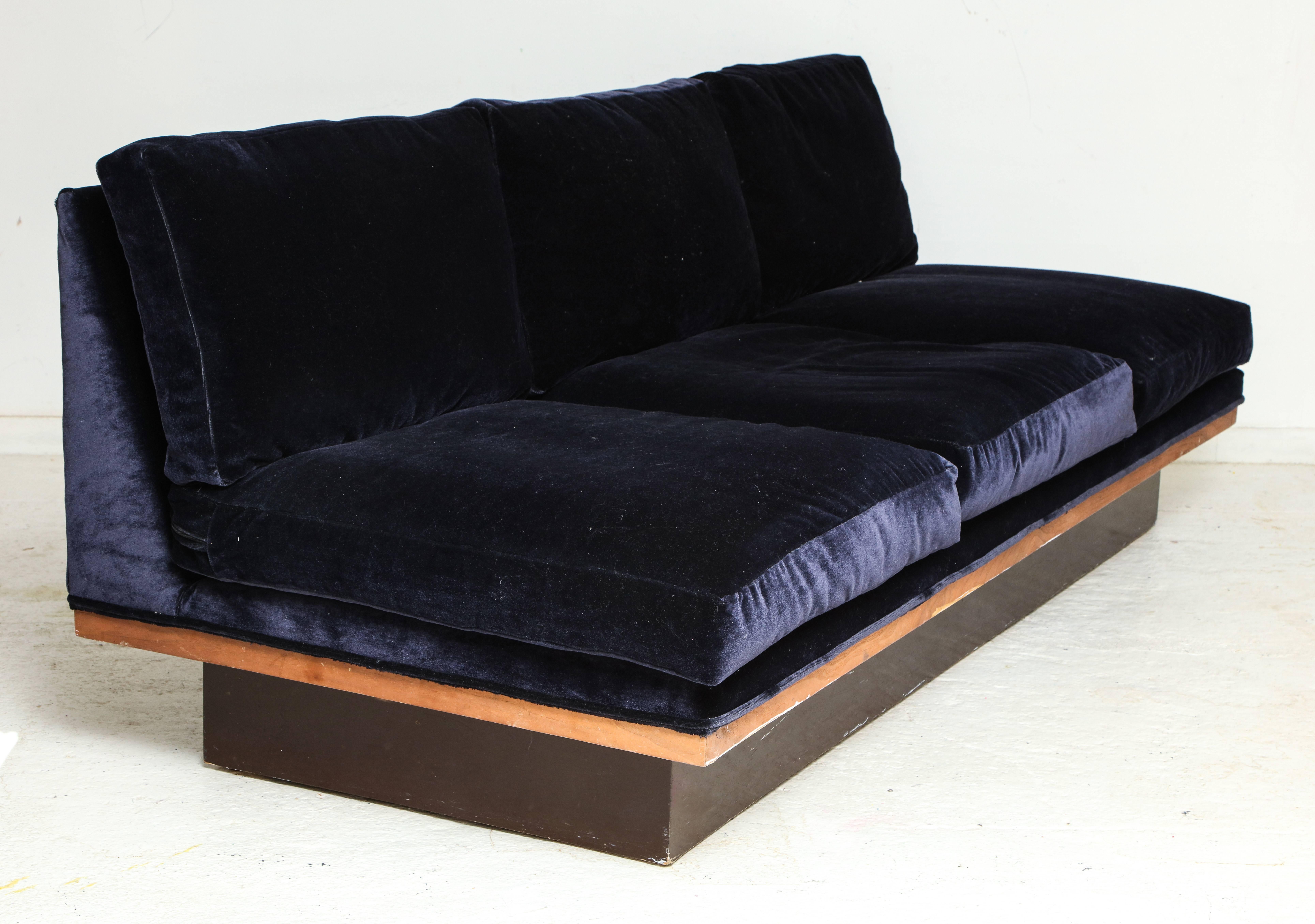 wood base couch