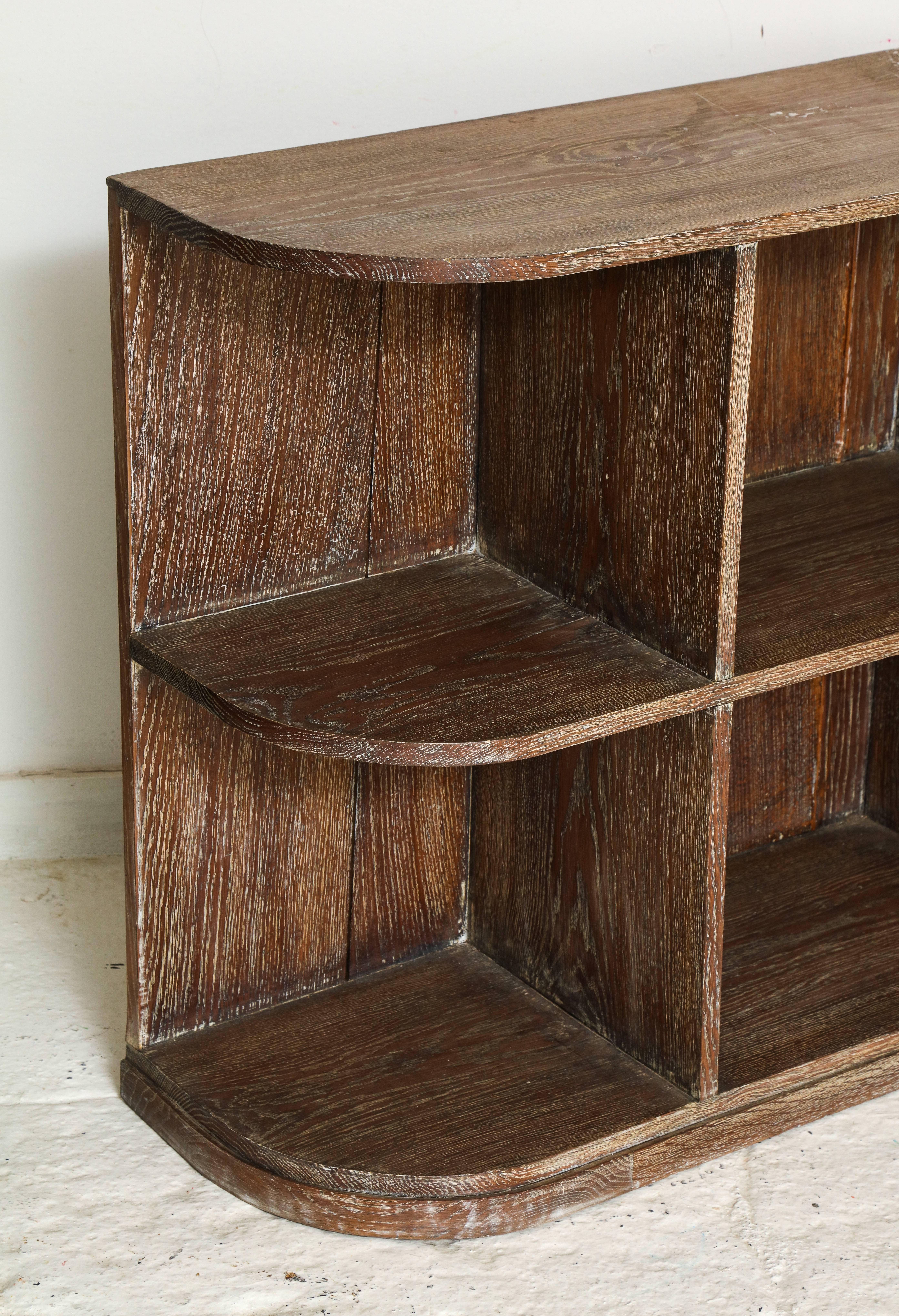 Pair of Deco Cerused Oak Shelves, End Side Tables, France, 1930-1950 In Good Condition In New York, NY