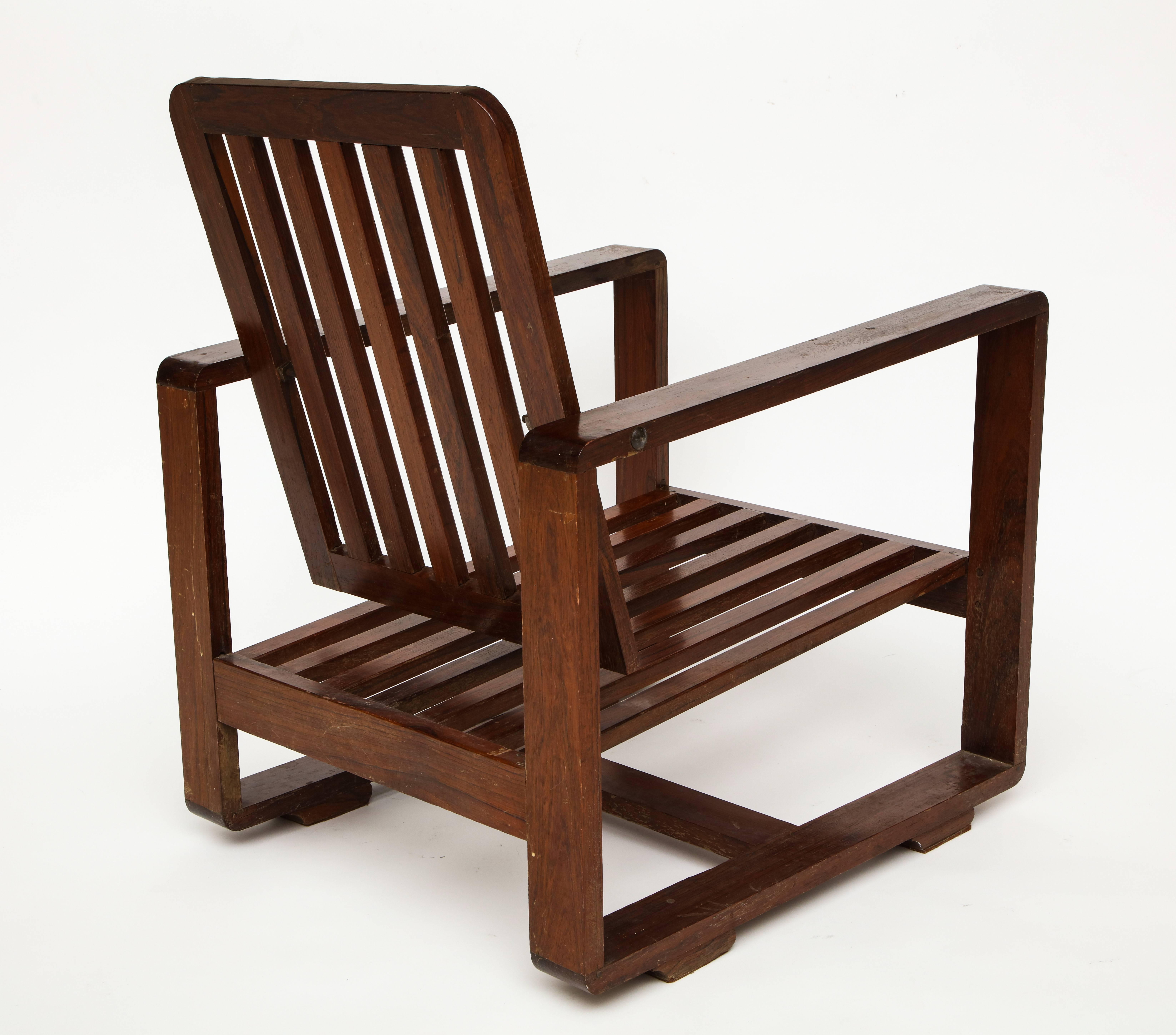 Sessel aus Palisanderholz im Sornay-Stil, Frankreich 1930-1940 Mid-Century Modernist (Rosenholz) im Angebot