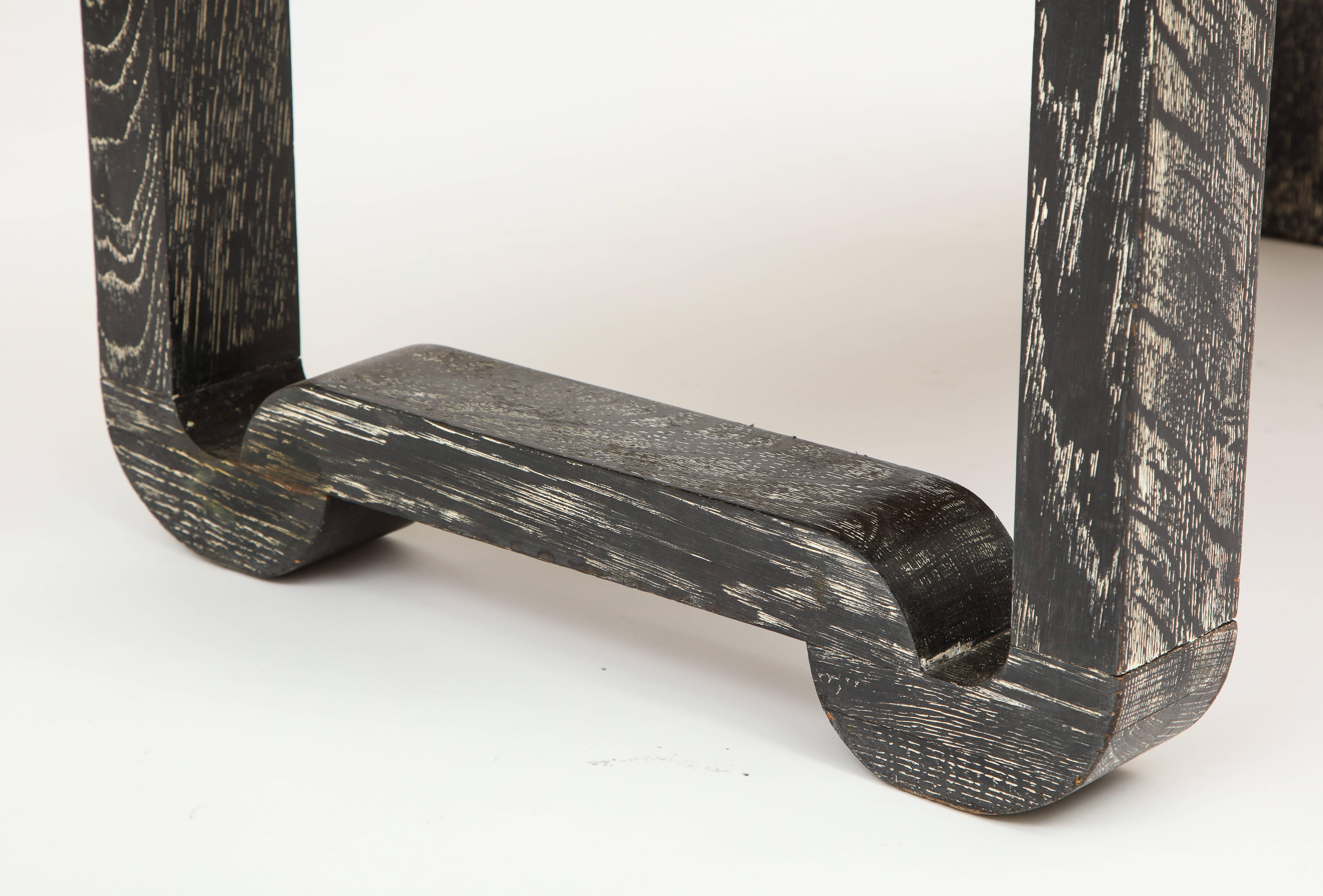 black cerused oak