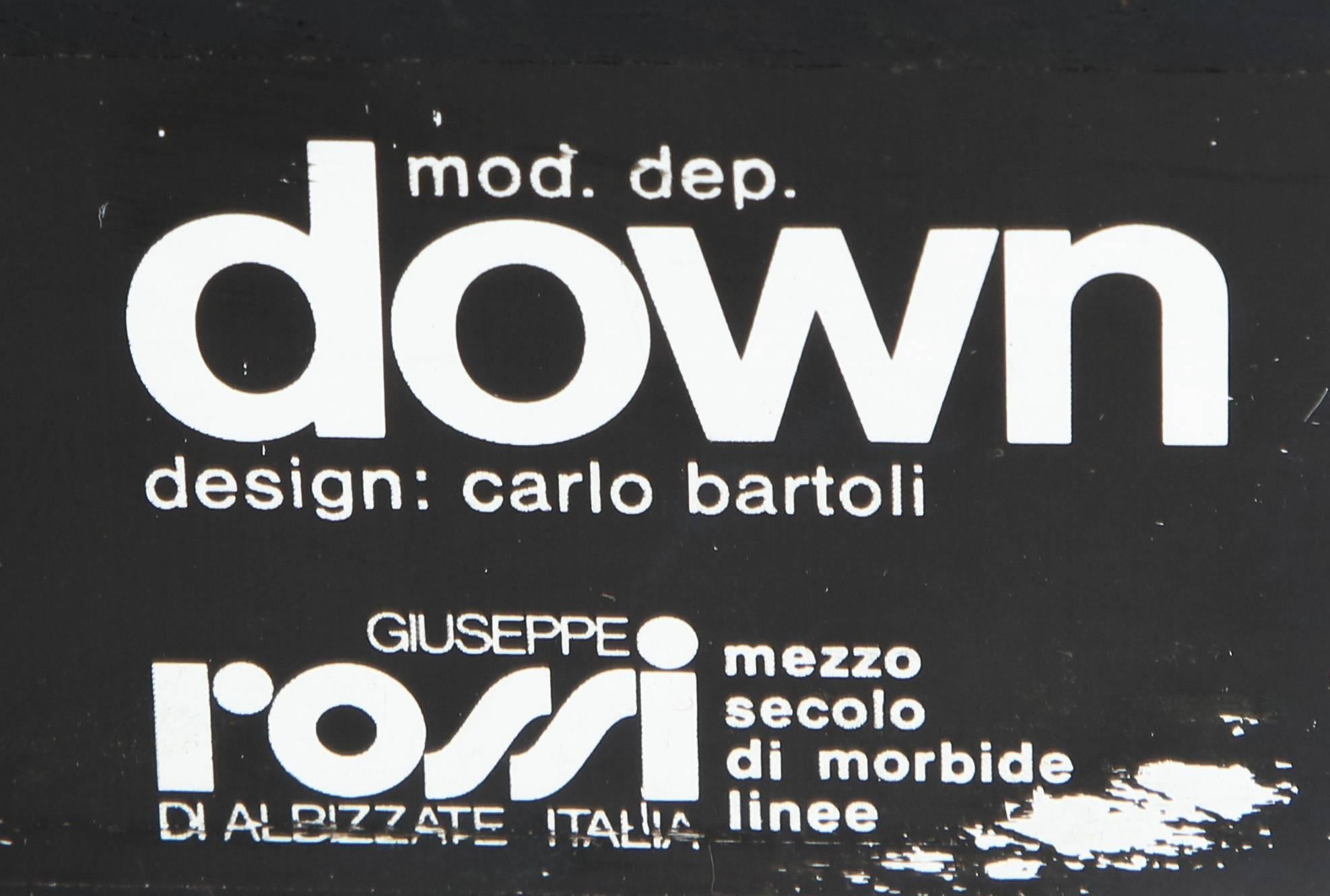 Italian Carlo Bartoli Blob Sofa Lounge Chair Set, 1970s, Italy, Mid-Century
