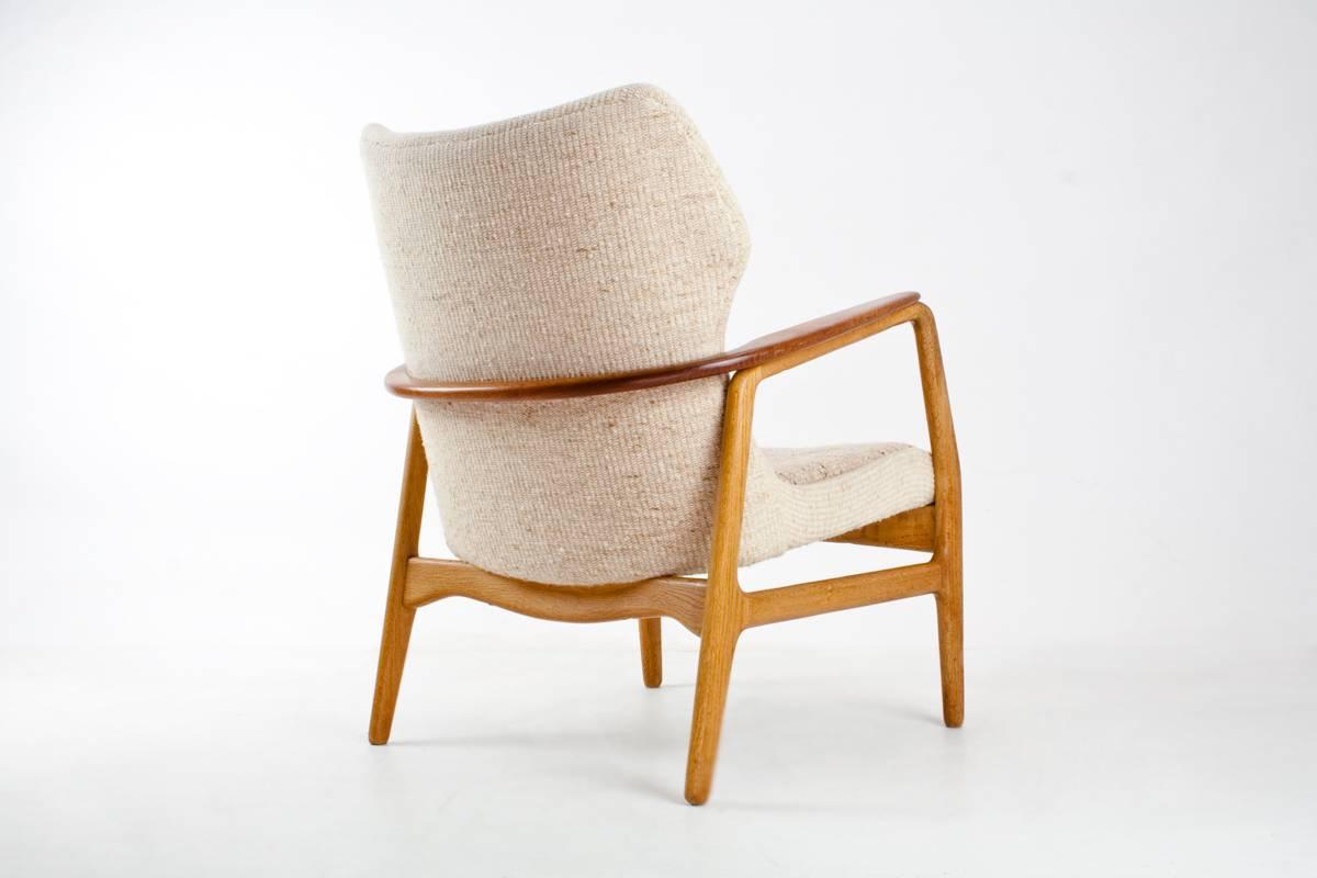 Mid-Century Modern Aksel Bender Madsen Bovenkamp Wingback Lounge Chair, 1960s