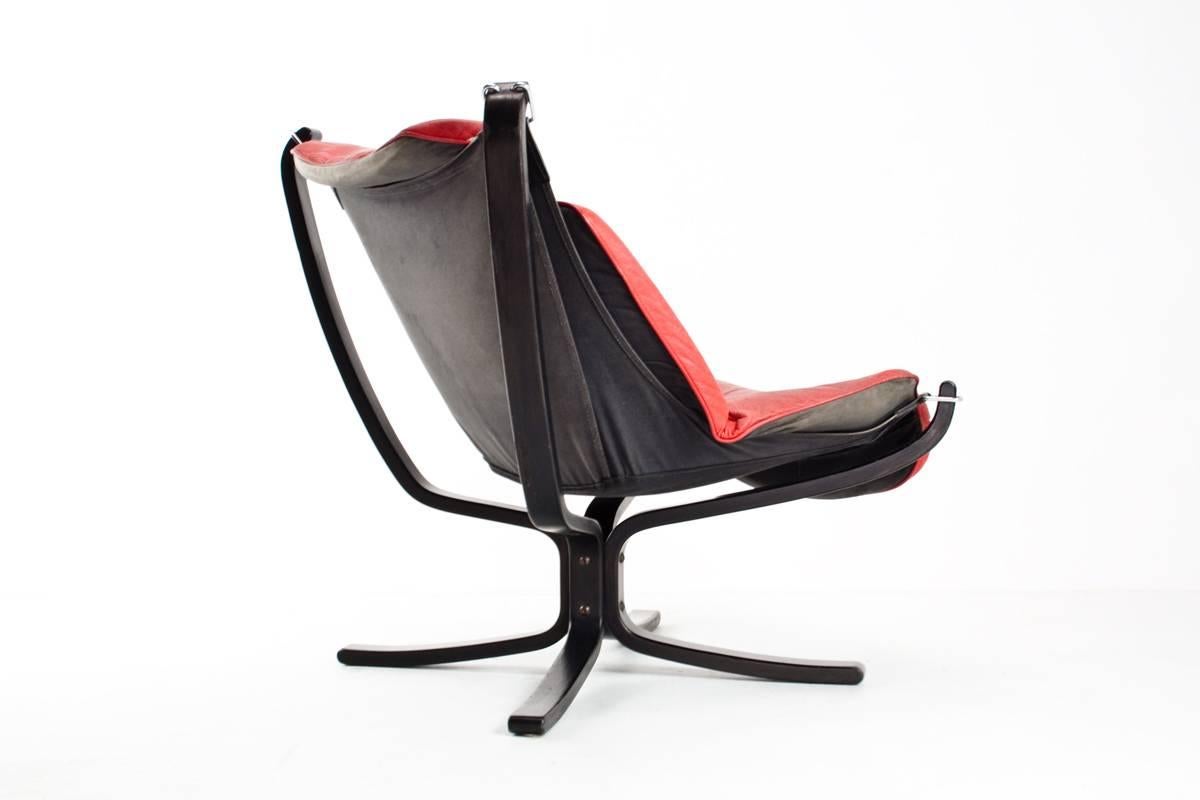 Scandinavian Modern 1970s Falcon Lounge Chair by Sigurd Ressell for Vatne Møbler Scandinavian Design