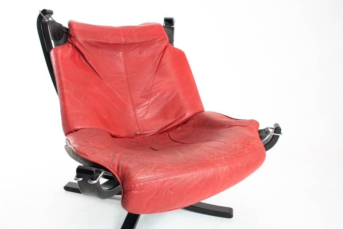 Norwegian 1970s Falcon Lounge Chair by Sigurd Ressell for Vatne Møbler Scandinavian Design