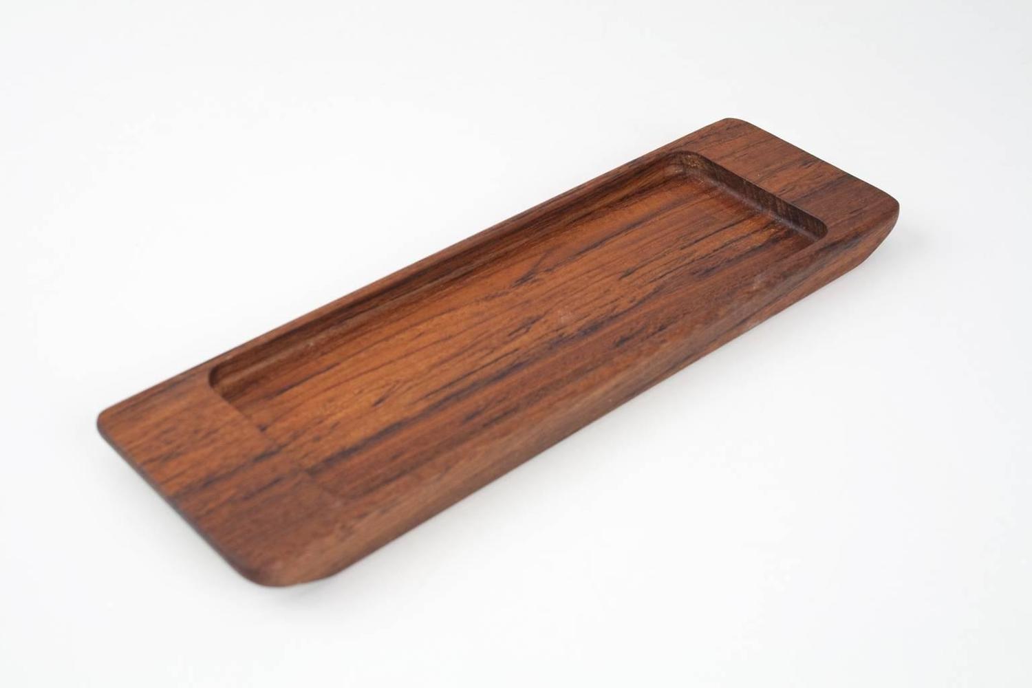 1960s Danish Designed Solid Wooden Teak Desk Accessory Pen / Pencil