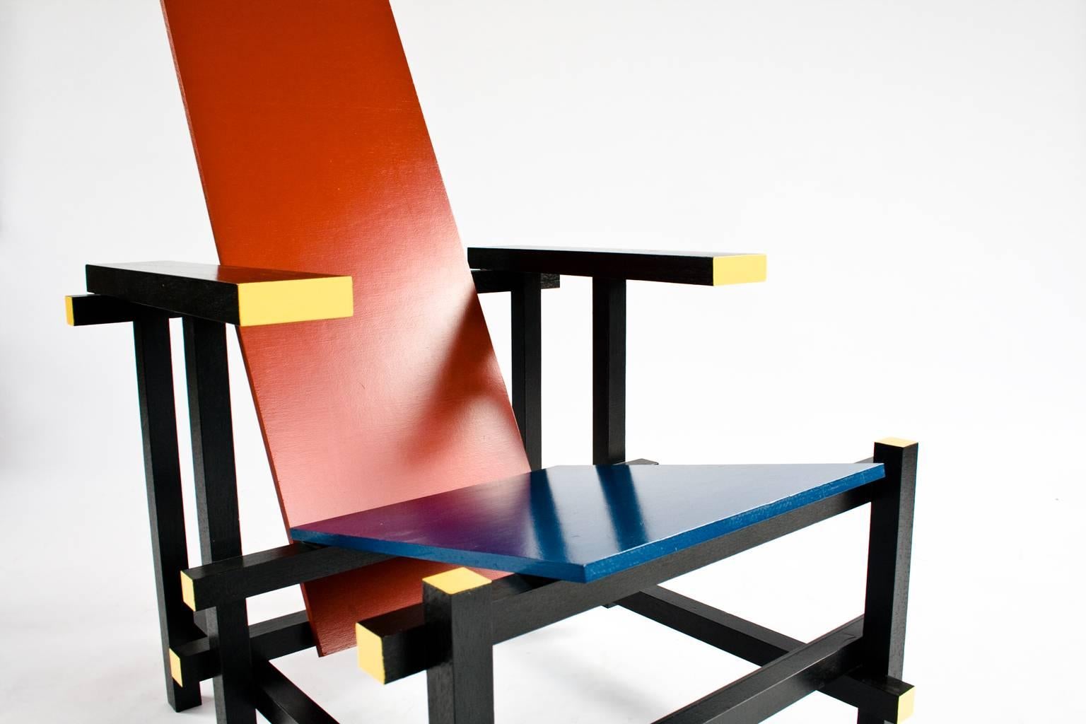 gerrit rietveld famous red and blue chair is a summation of