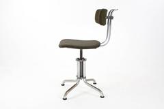 1933 Mid-Century Dutch Office Chair with Swivel Foot Model 353 by W.H.Gispen