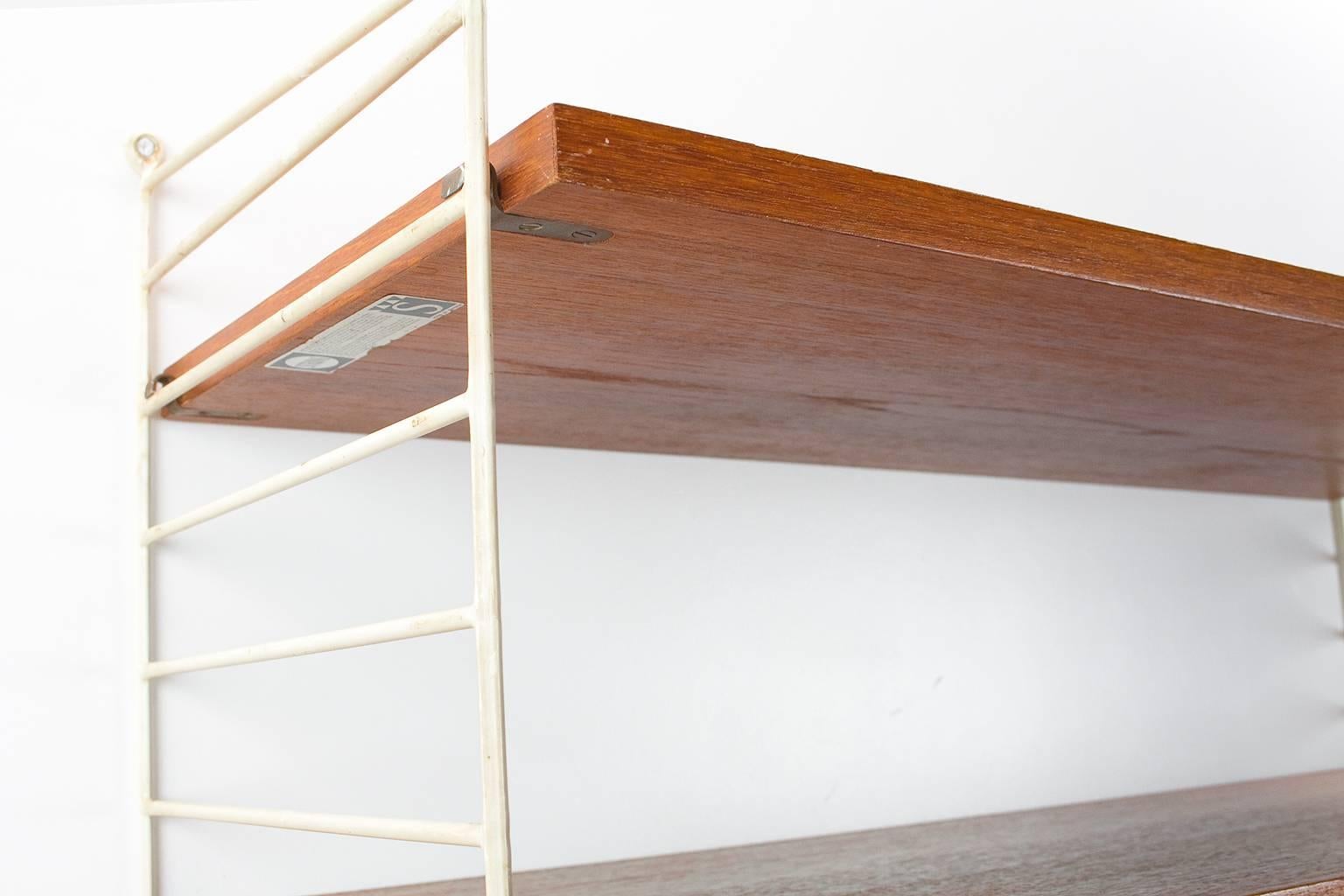 Mid-Century Modern 1960s Swedish Shelving System/Wall Unit by Nisse, Nils Strinning for String